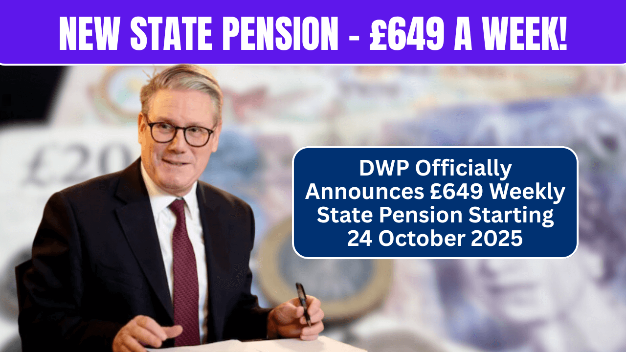 DWP Officially Announces £649 Weekly State Pension Starting 24 October 2025