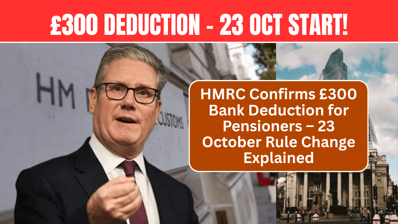 HMRC Announces £300 Bank Deduction for UK Pensioners – New Rule Effective from 23 October
