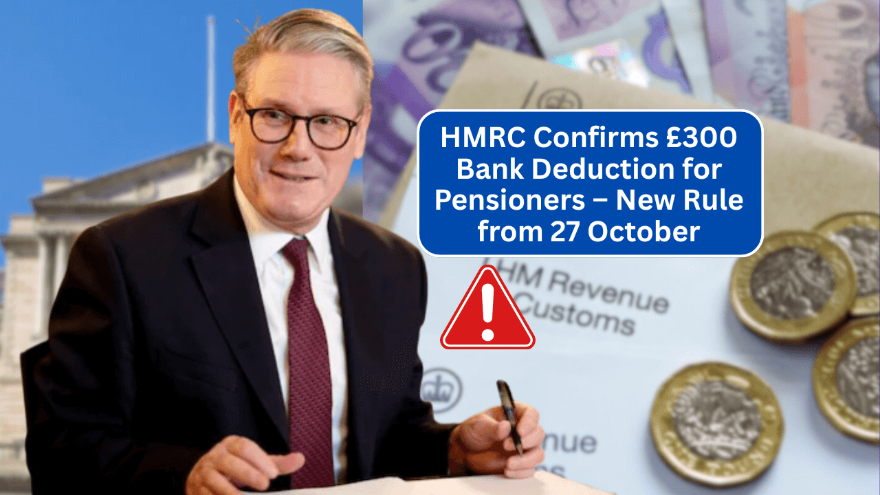 HMRC Confirms £300 Bank Deduction for Pensioners – New Rule from 27 October