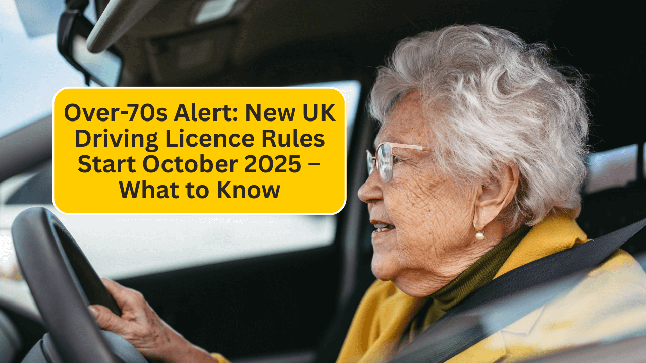 Over-70s Alert: New UK Driving Licence Rules Start October 2025 – What to Know
