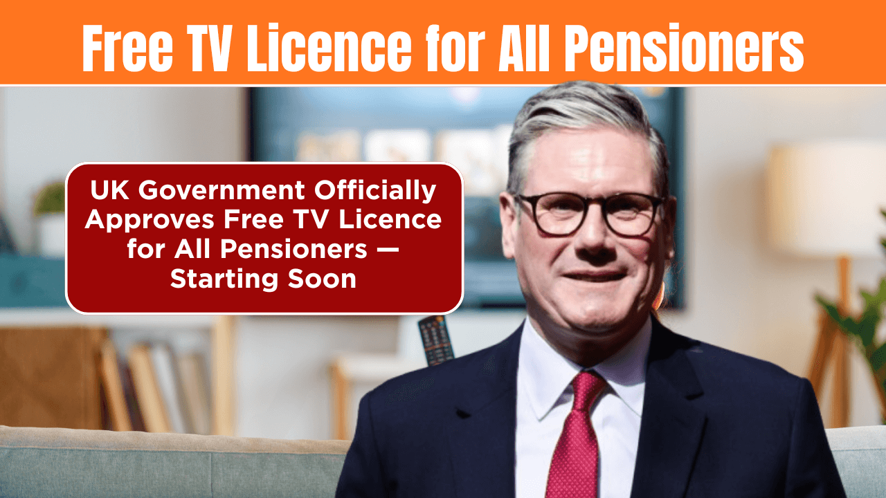 UK Government Officially Approves Free TV Licence for All Pensioners — Starting Soon