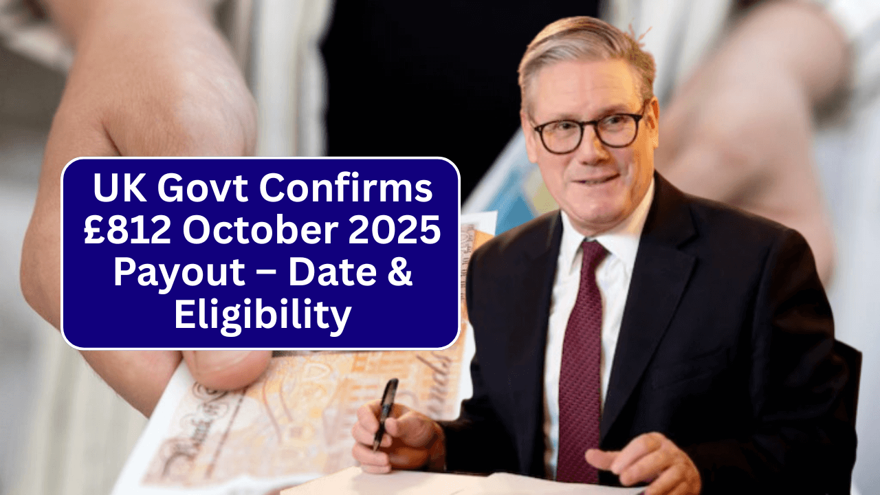 UK Govt Officially Confirms £812 October 2025 Payout for Millions of Households – Payment Date & Eligibility